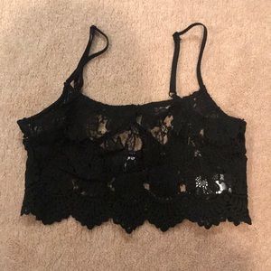 lace crop top